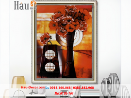 Kit tranh thêu ruy băng Lọ Hoa Nghệ Thuật OS-164