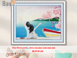 Kit tranh thêu ruy băng Thanh Xuân Tươi Đẹp OS-206