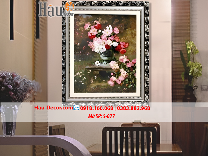 Kit tranh thêu ruy băng  Lọ Hoa Nghệ Thuật S-077