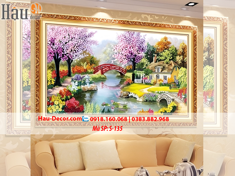 Kit tranh ruy băng Tổ Ấm Hạnh Phúc S-135