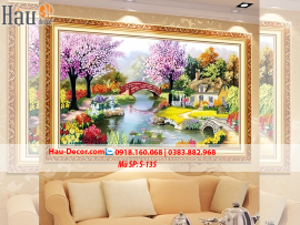 Kit tranh ruy băng Tổ Ấm Hạnh Phúc S-135