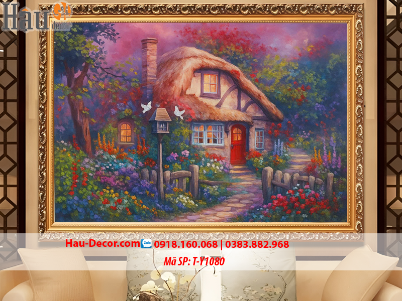 Kit tranh thêu ruy băng Tổ Ấm Hạnh Phúc T-Y1080