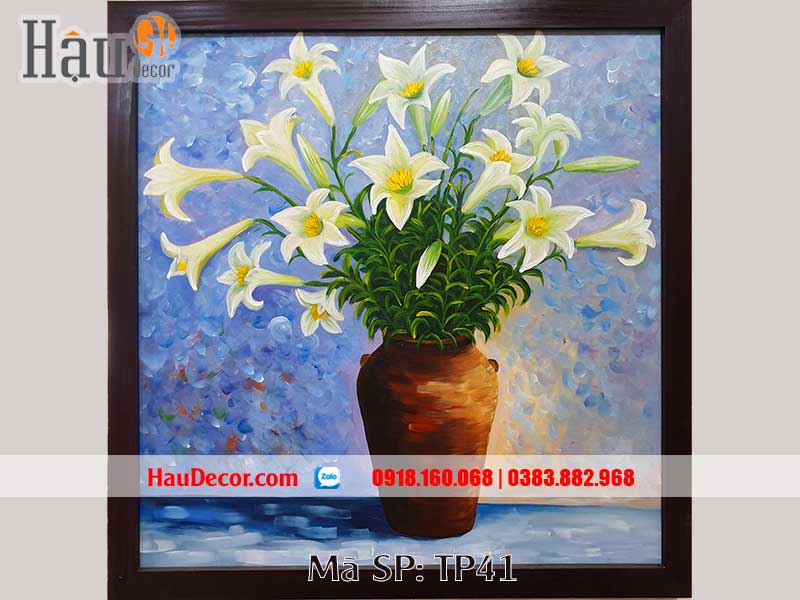 Tranh Sơn Dầu Hoa Loa Kèn SD41