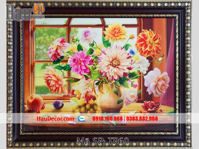 Tranh In UV Lọ Hoa TP60