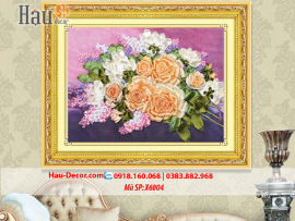 Kit tranh thêu ruy băng Hoa Nghệ Thuật X6004