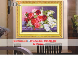 Kit tranh thêu ruy băng Hoa Nghệ Thuật X6006
