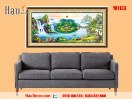 Tranh thêu chữ thập 3D Sơn Thủy Hữu Tình YA1133