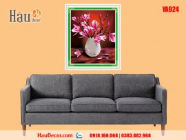 Tranh thêu chữ thập Hoa Điệp Lan YA924