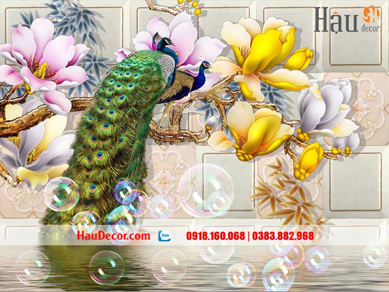 Tranh Dán Tường 3D-5D-8D Công Phú Quý 15017