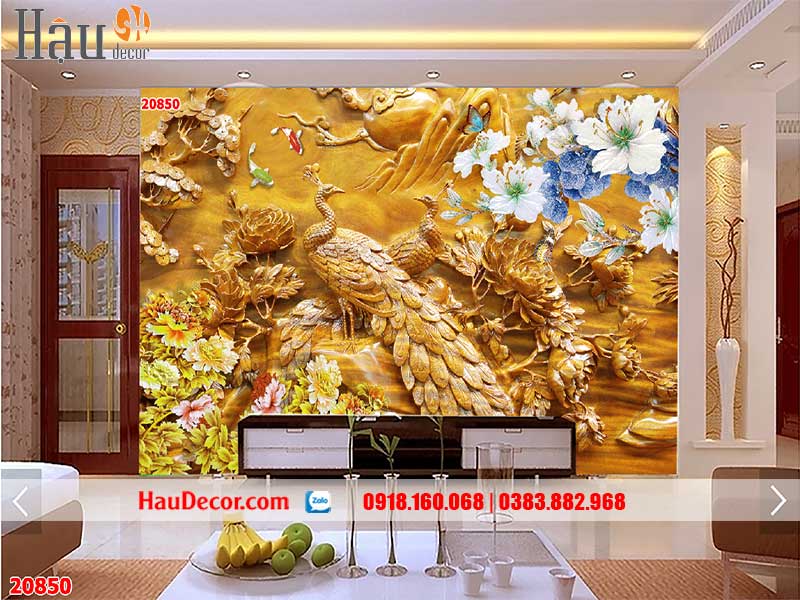 Tranh Dán Tường 3D-5D-8D Công Phú Quý  20850
