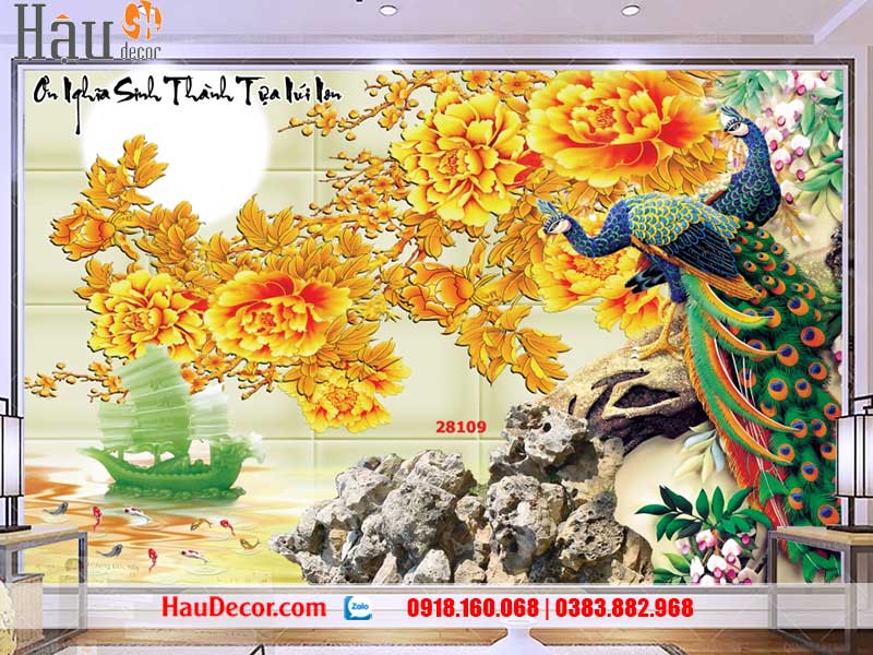 Tranh Dán Tường 3D-5D-8D Công Phú Quý  28109
