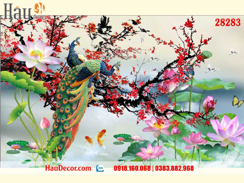 Tranh Dán Tường 3D-5D-8D Công Phú Quý 28283