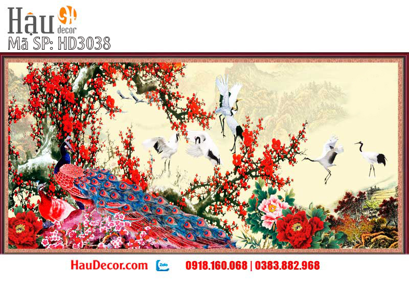 Tranh Dán Tường 3D-5D-8D Công Phú Quý HD3038