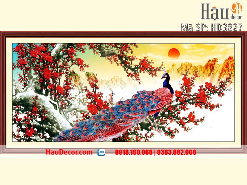 Tranh Dán Tường 3D-5D-8D Công Phú Quý 3827