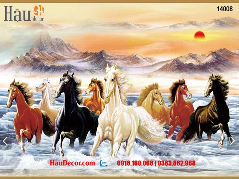 Tranh Dán Tường Ngựa Mã Đáo Thành Công 14008