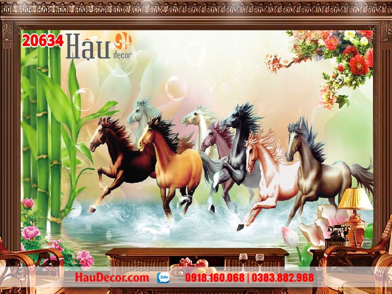 Tranh Dán Tường Ngựa Mã Đáo Thành Công 20634