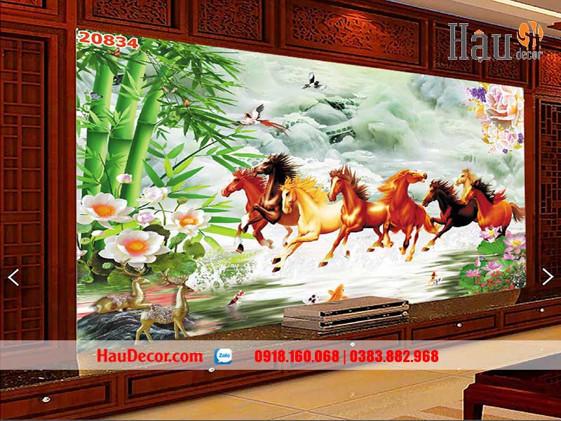Tranh Dán Tường Ngựa Mã Đáo Thành Công 20834