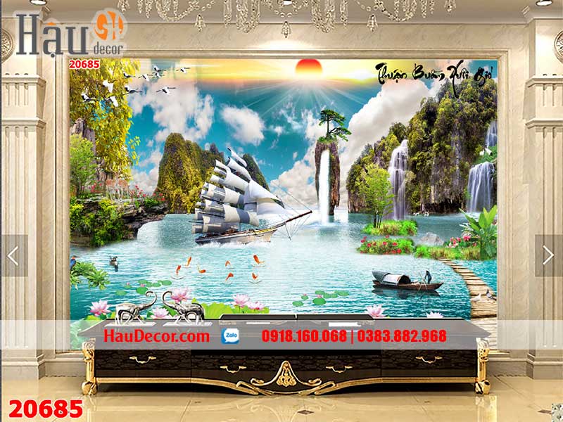 Tranh Dán Tường Thuận Buồm Xuôi Gió 20685