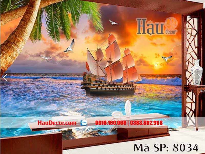 Tranh Dán Tường Thuận Buồm Xuôi Gió 8034