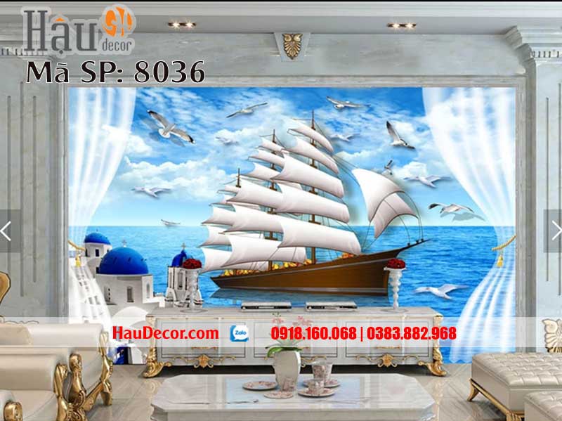 Tranh Dán Tường Thuận Buồm Xuôi Gió 8036