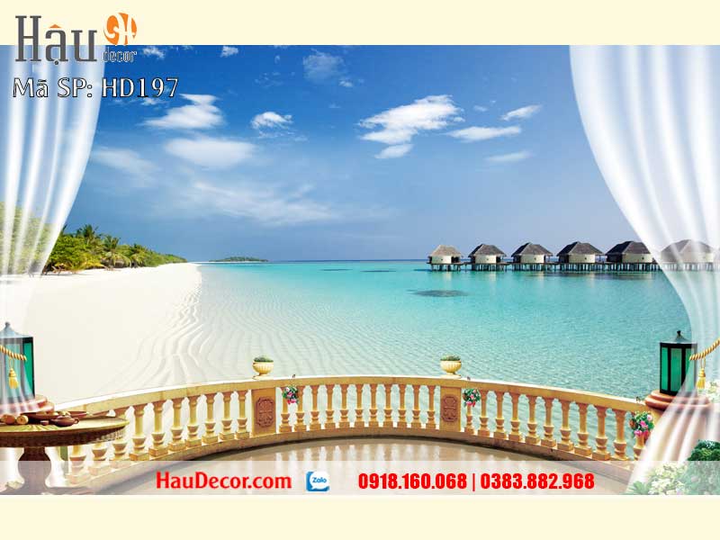 Tranh Dán Tường Phong Cảnh Biển HD197