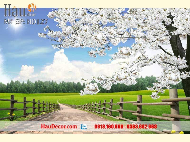 Tranh Dán Tường Con Đường 127