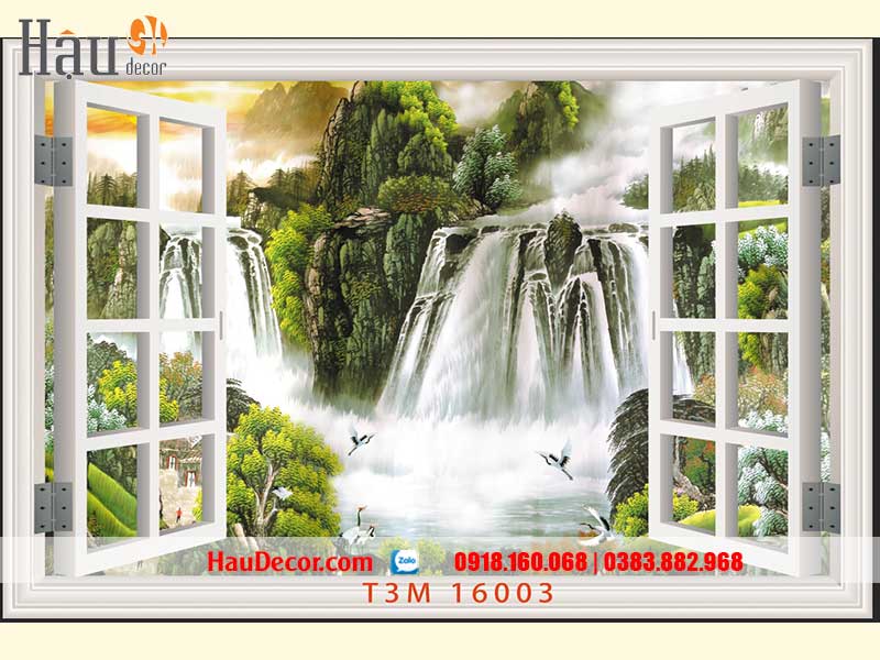 Tranh Dán Tường Cửa Sổ 3D-5D-8D HD16003