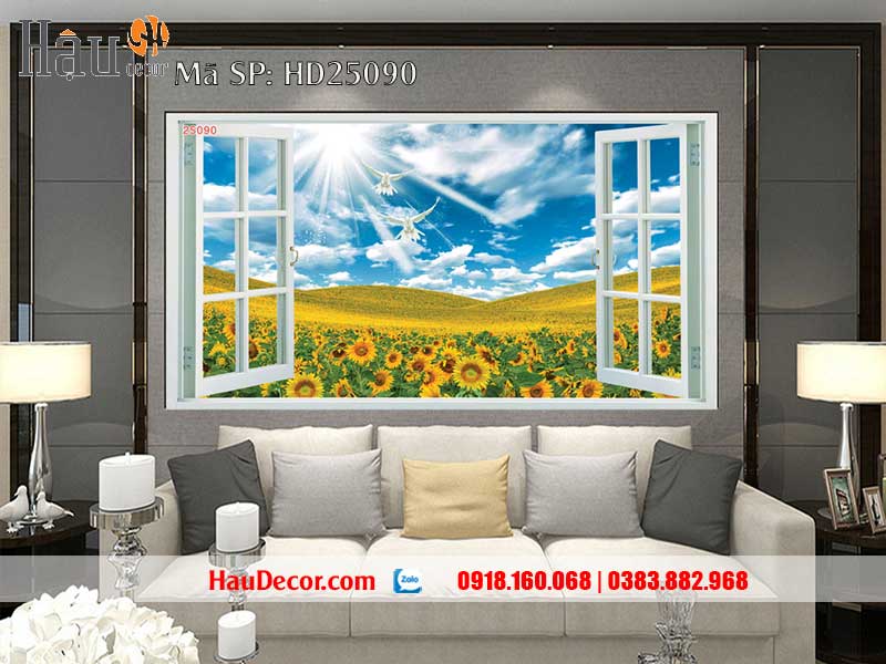 Tranh Dán Tường Cửa Sổ 3D-5D-8D HD25090