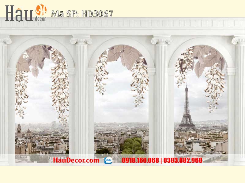 Tranh Dán Tường Cửa Sổ 3D-5D-8D HD3076