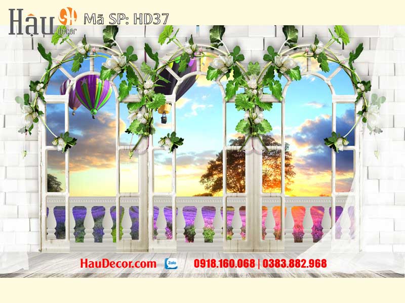 Tranh Dán Tường Cửa Sổ 3D-5D-8D HD37