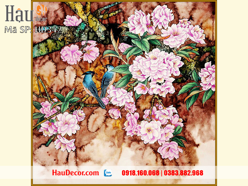 Tranh Dán Tường Hoa Mẫu Đơn 344