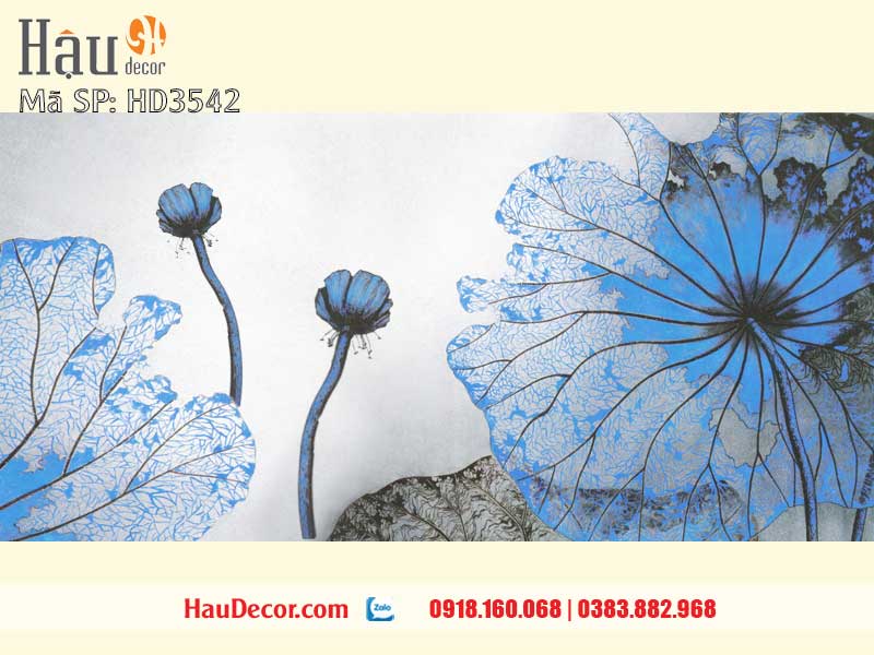 Tranh Dán Tường Hoa Sen 3D-5D-8D 3542