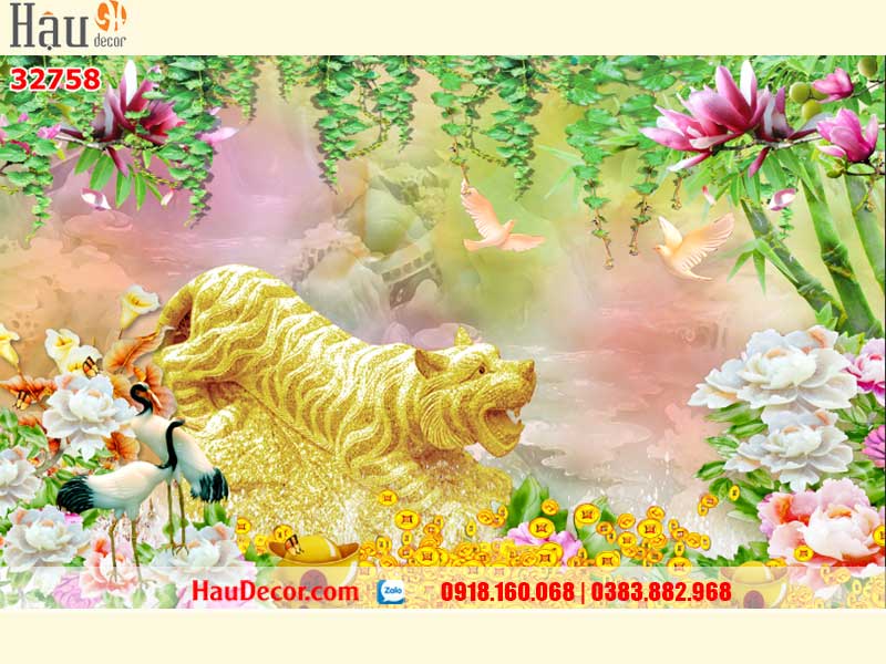 Tranh Dán Tường Hổ 3D-5D-8D 32758