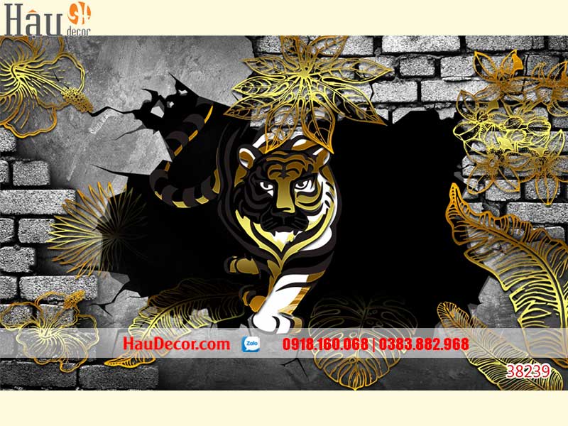 Tranh Dán Tường Hổ 3D-5D-8D 38239