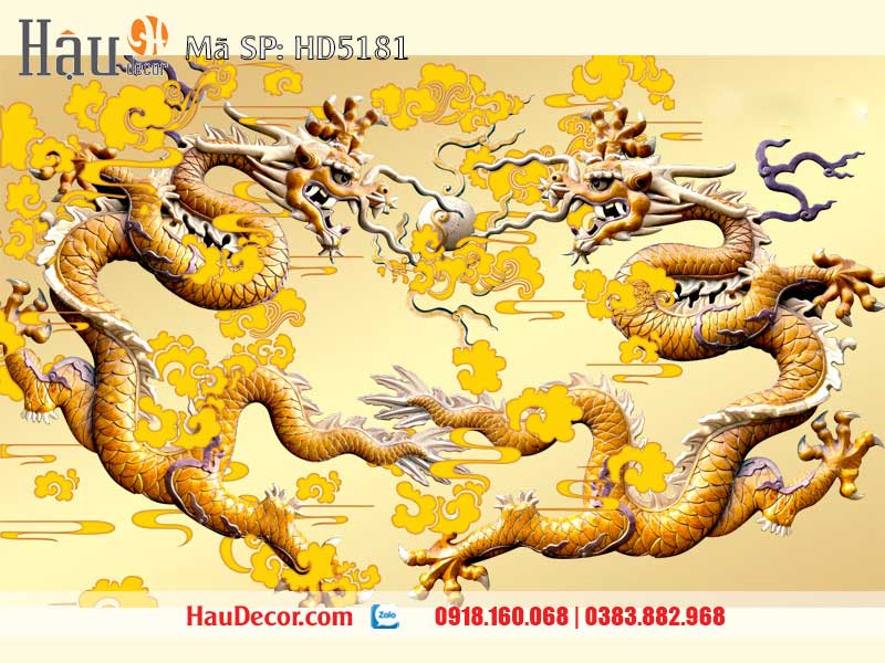 Tranh Dán Tường Rồng 3D-5D-8D 5181