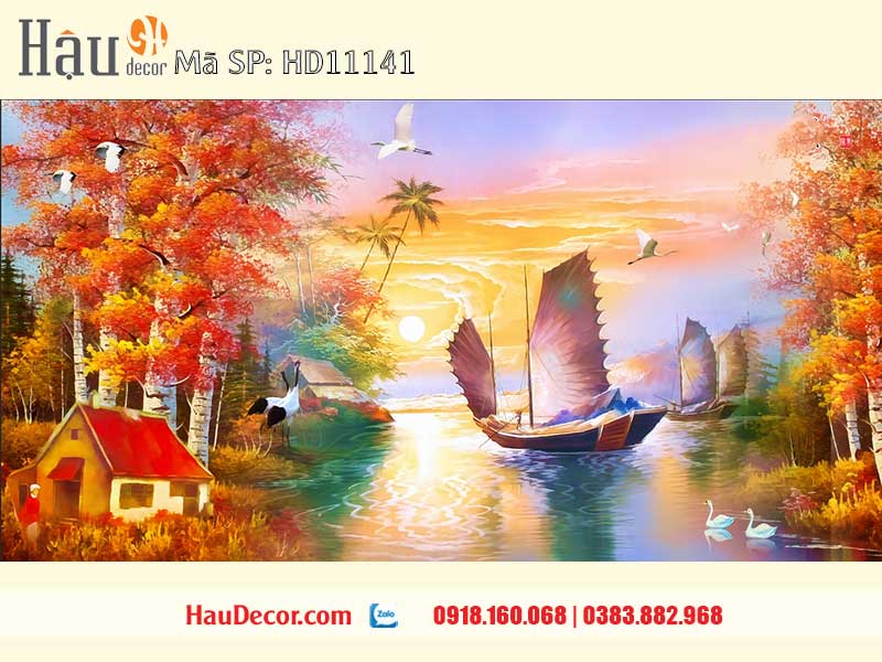 Tranh Dán Tường Thuận Buồm Xuôi Gió HD11141