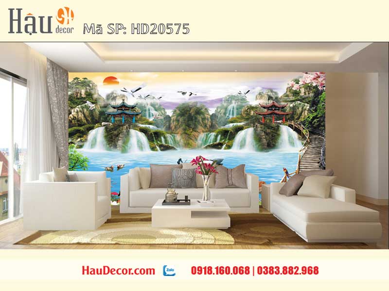 Tranh Dán Tường Sơn Thủy Hữu Tình 20575