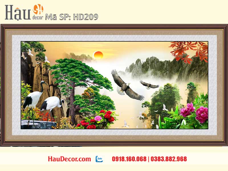 Tranh Dán Tường Sơn Thủy Hữu Tình 209