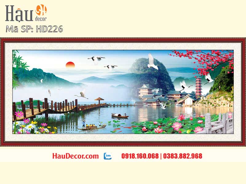 Tranh Dán Tường Sơn Thủy Hữu Tình 226