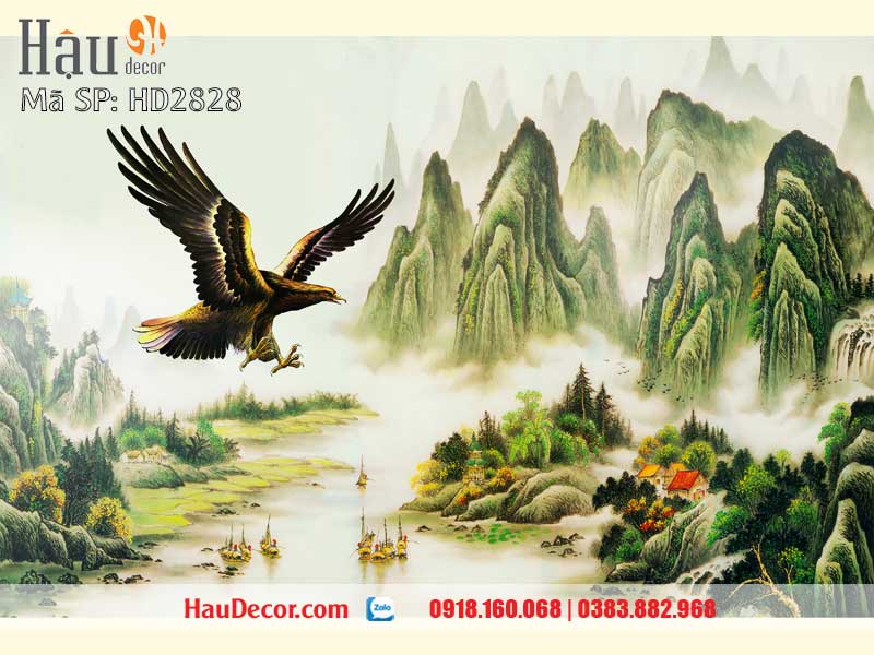 Tranh Dán Tường Sơn Thủy Hữu Tình 2828