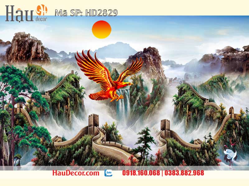 Tranh Dán Tường Sơn Thủy Hữu Tình 2829