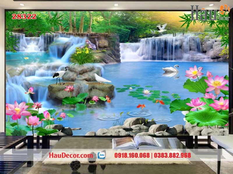 Tranh Dán Tường Sơn Thủy Hữu Tình 28322