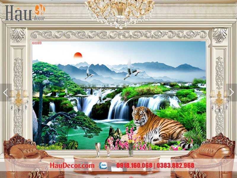 Tranh Dán Tường Sơn Thủy Hữu Tình 60089