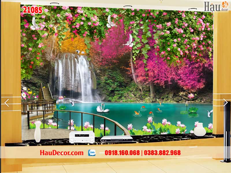 Tranh Dán Tường Phong Cảnh Thác Nước 21085