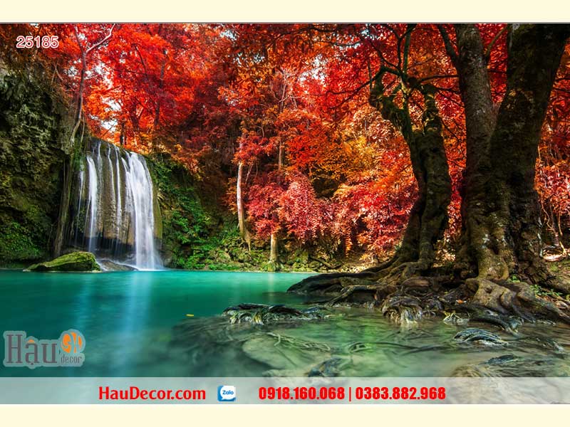 Tranh Dán Tường Phong Cảnh Thác Nước 25185