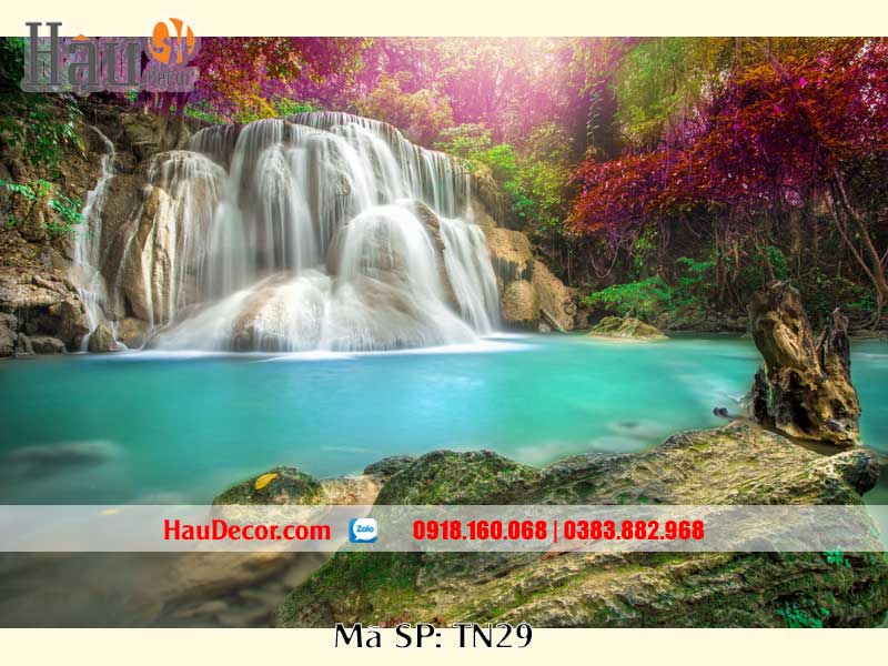 Tranh Dán Tường Phong Cảnh Thác Nước TN29