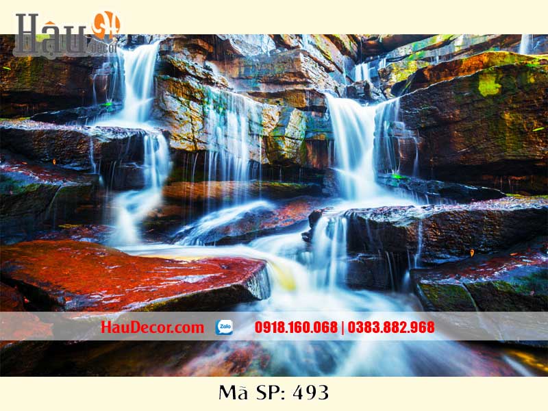 Tranh Dán Tường Phong Cảnh Thác Nước 493