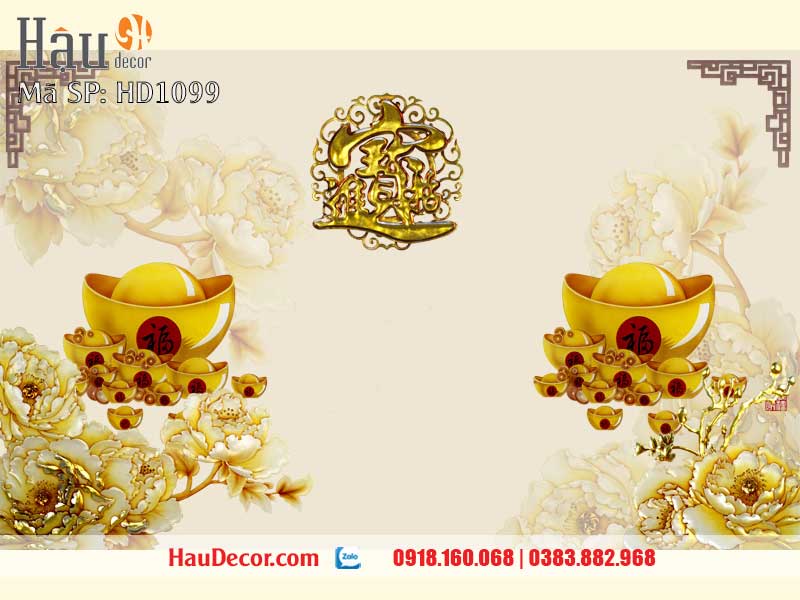 Tranh Dán Tường Tài Lộc- Thần Tài 3D-5D-8D 1099
