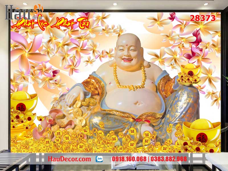 Tranh Dán Tường Tài Lộc- Thần Tài 3D-5D-8D 28373