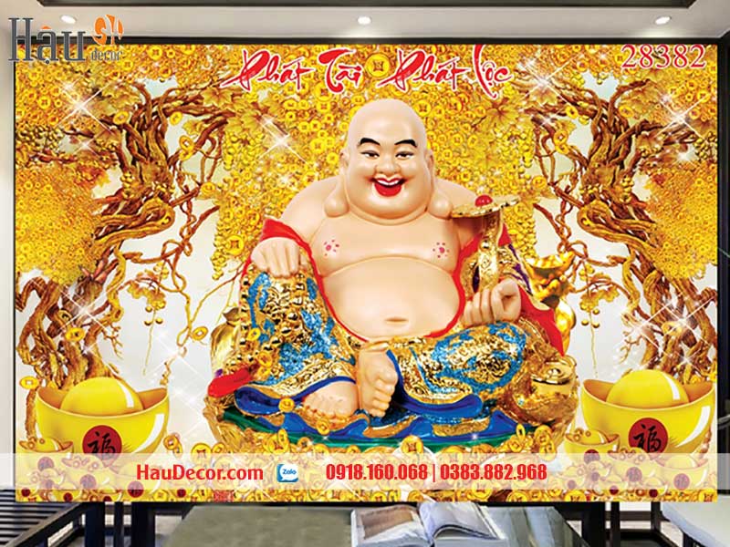 Tranh Dán Tường Tài Lộc- Thần Tài 3D-5D-8D 28382